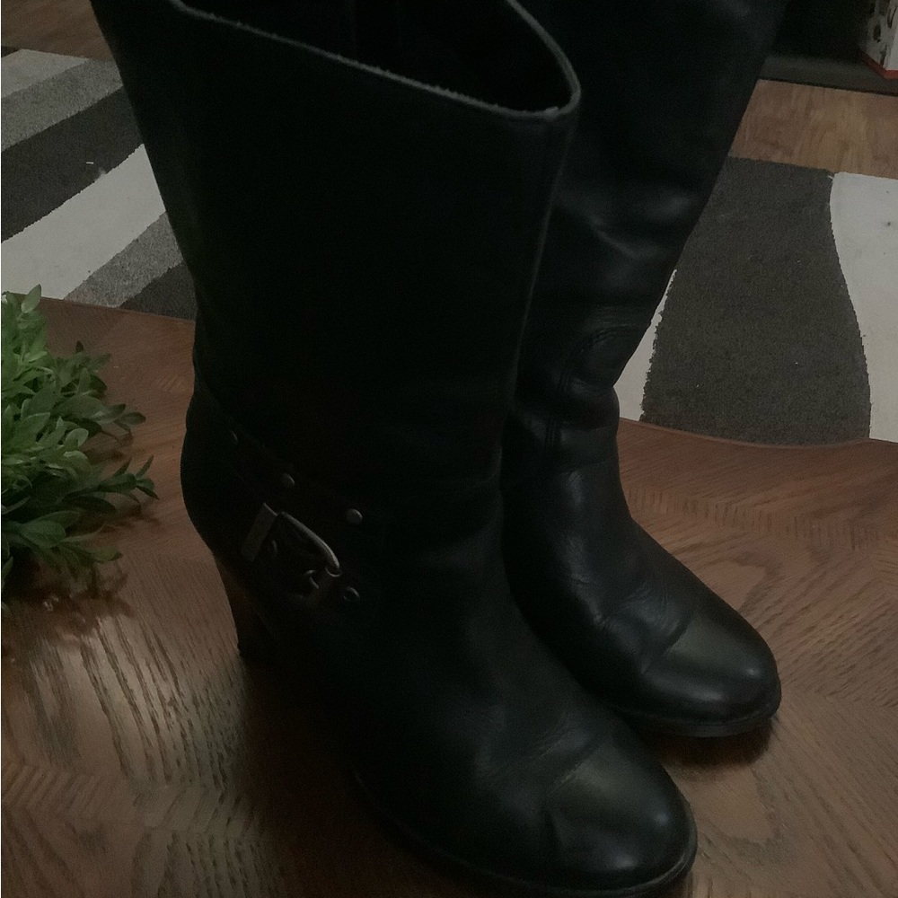 Womens Harley Davidson Black Leather Boots
